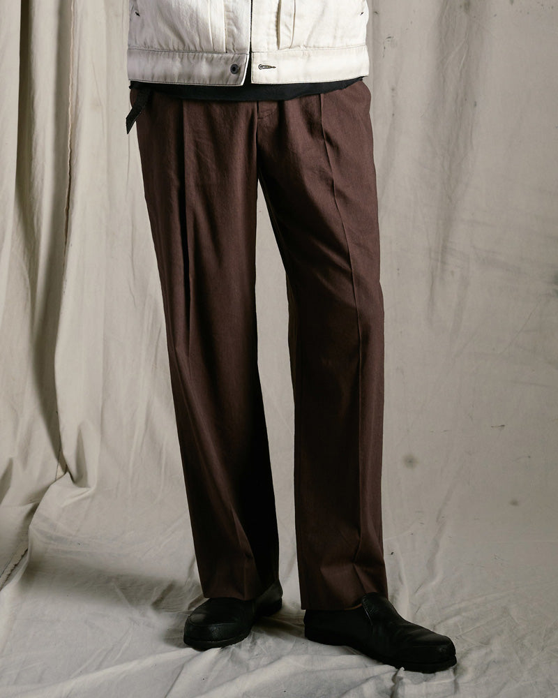 viscose linen semi-wide slacks – wjk online store