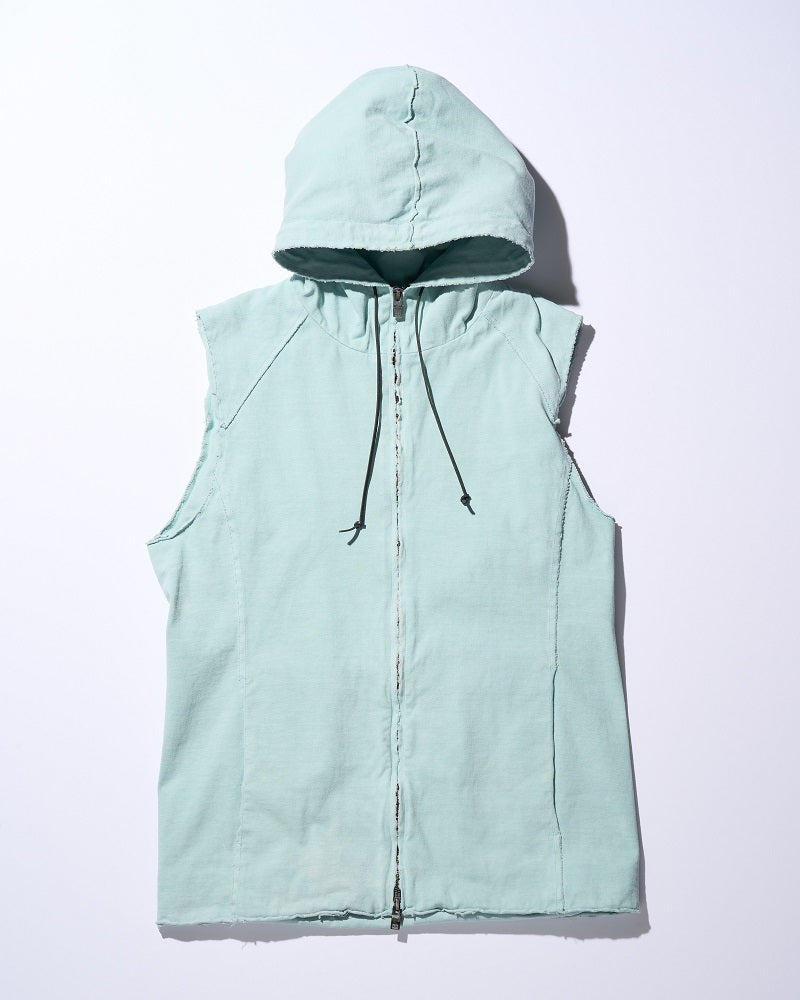 cut-off hooded vest