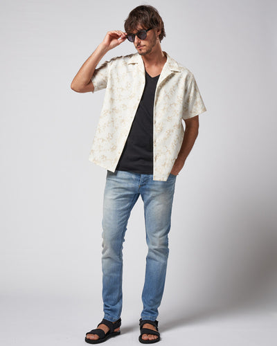 patterned s/s shirt