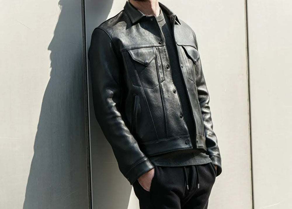 ADDICT CLOTHES レザージャケット ブラック AD-07 40 次世代のヴィンテージになりうる普遍的魅力。ADDICT CLOTHES