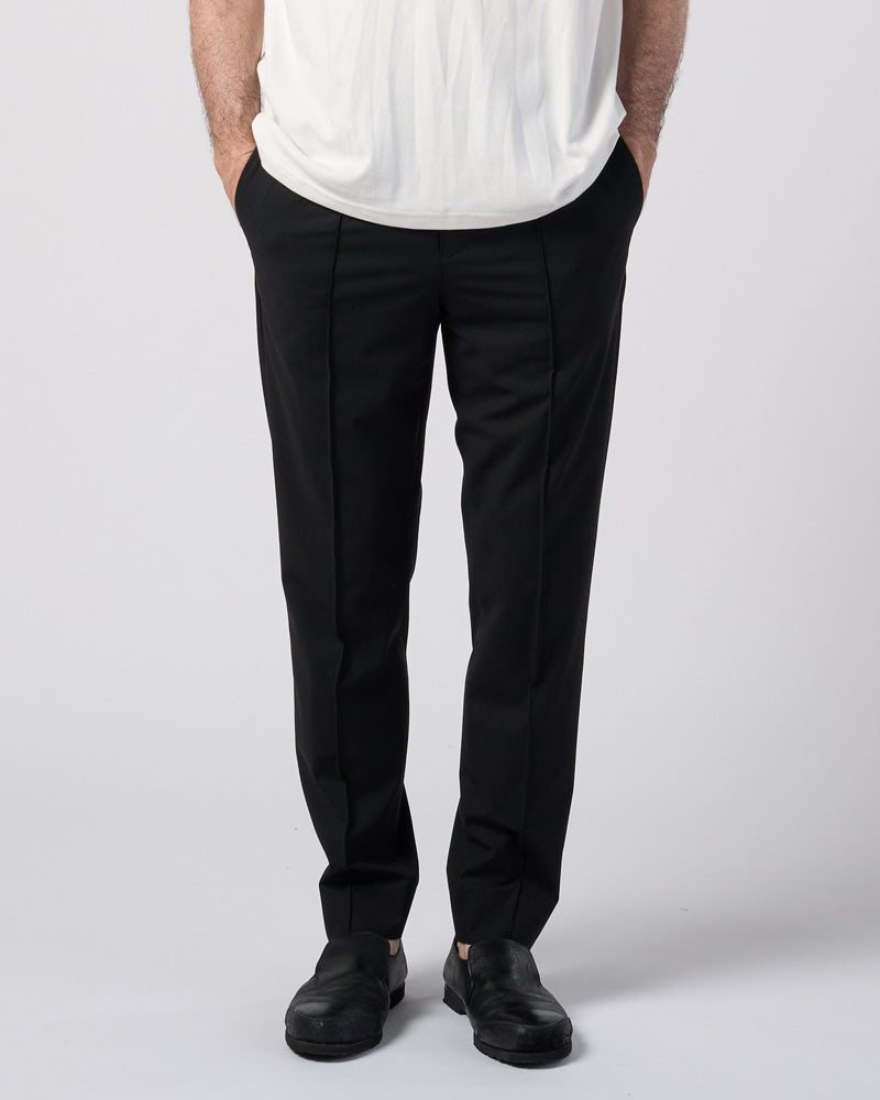 comfort pin-tuck slim slacks