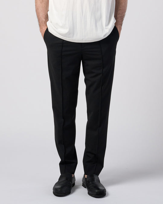 comfort pin-tuck slim slacks