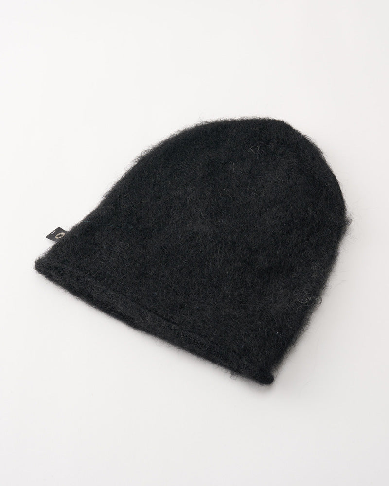 mohair shaggy knit beanie