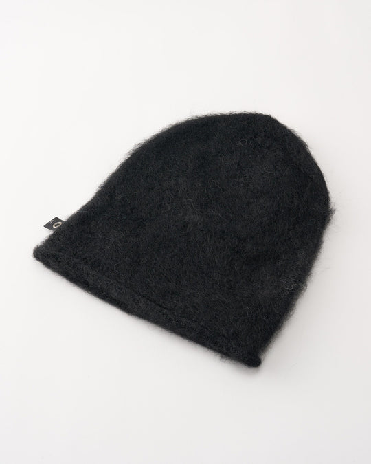 mohair shaggy knit beanie