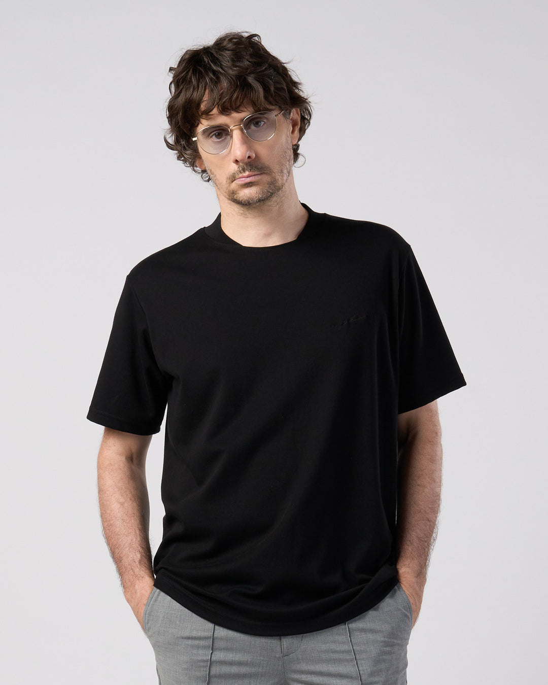 luxury cotton high back neck S/S