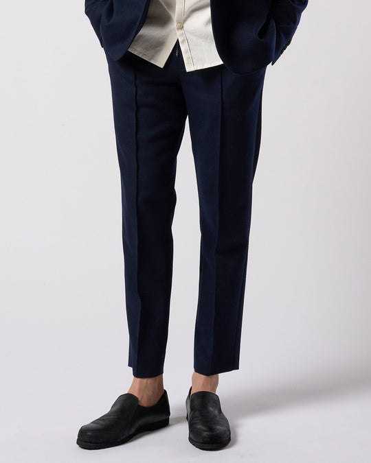 comfort pin-tuck slim slacks