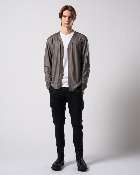 slim basic crew-neck L/S