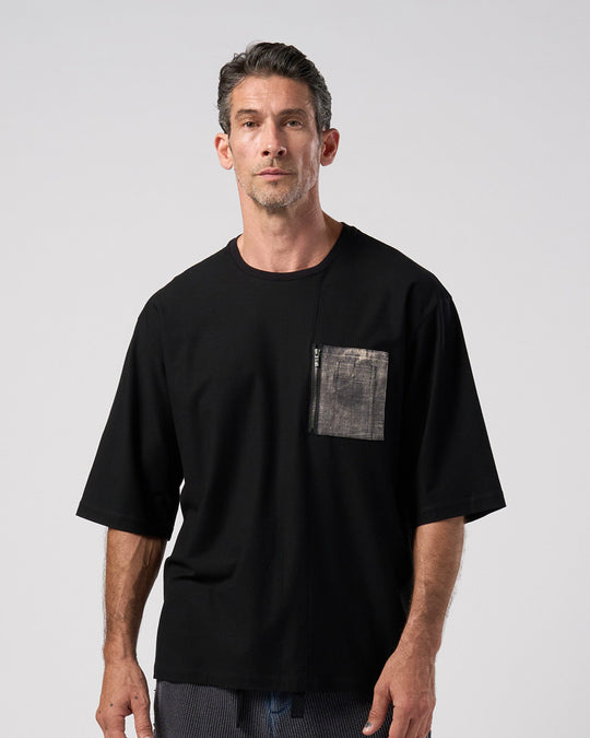 contrast pocket pull-over