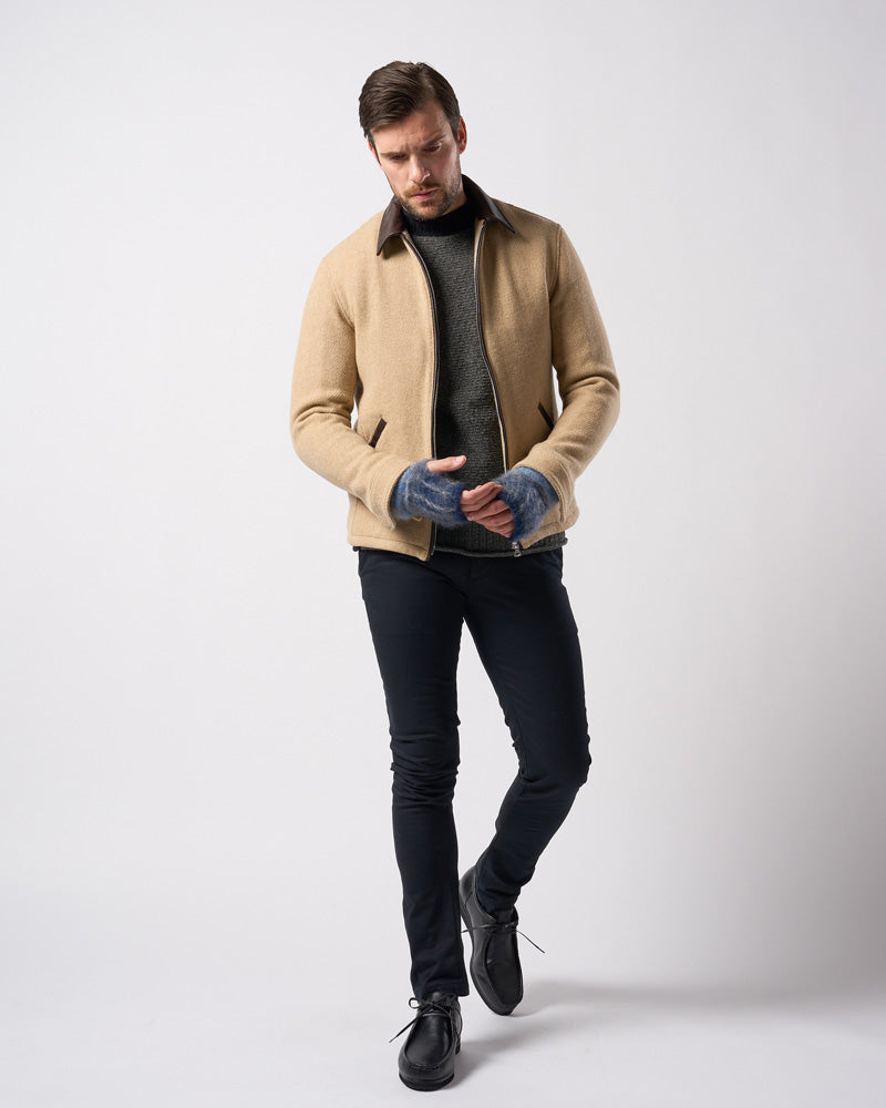 mohair shaggy knit hand warmer