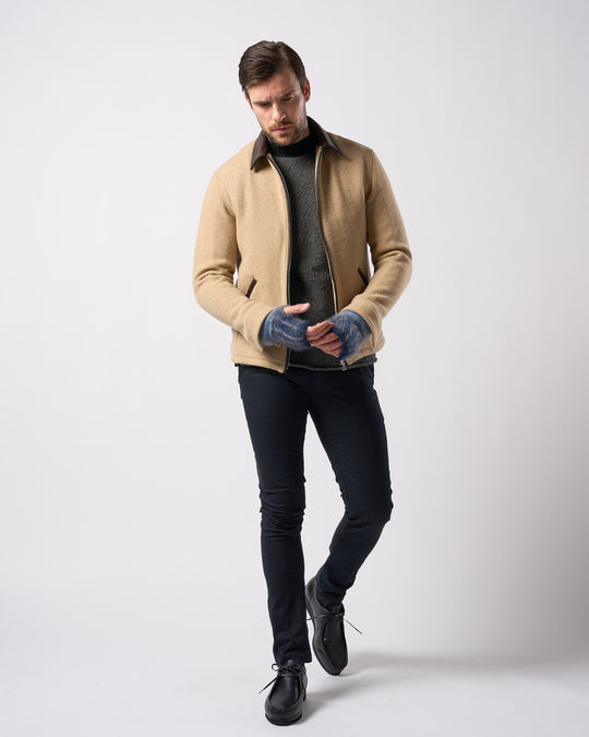 mohair shaggy knit hand warmer