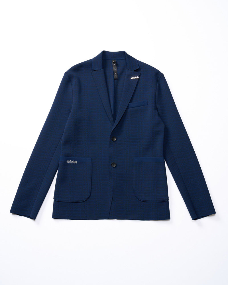 【muta × wjk】function knit jacket (jacquard check)