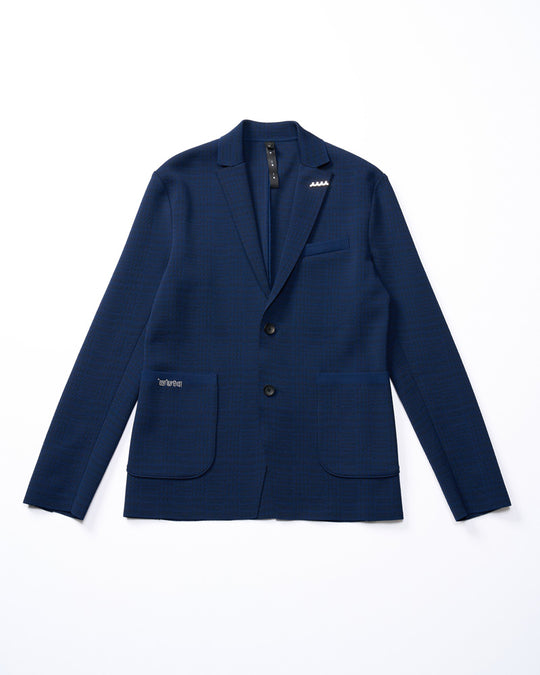 【muta × wjk】function knit jacket (jacquard check)