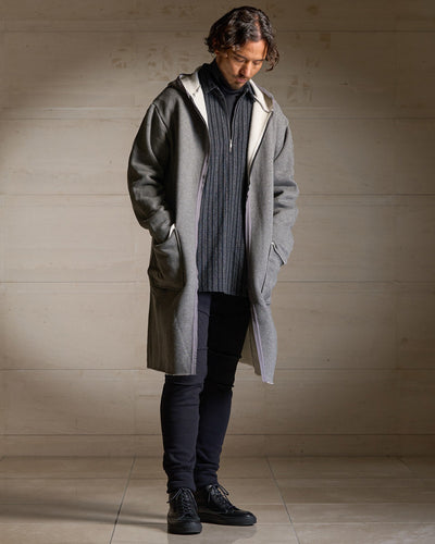 long zip-up parka