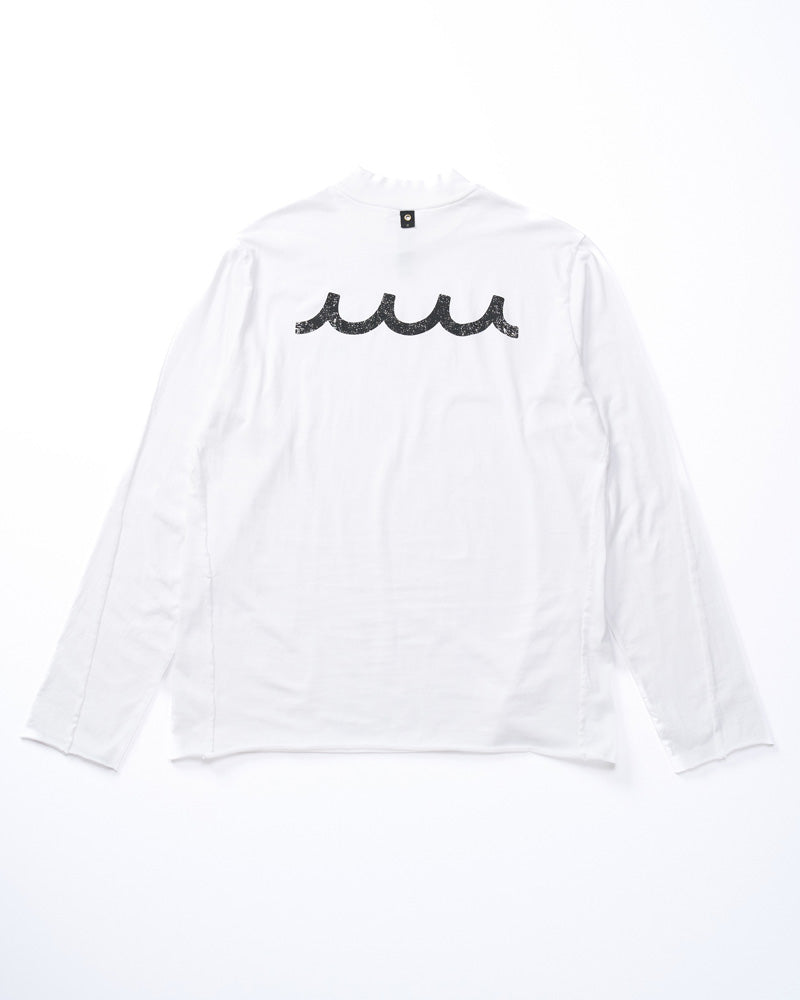 【muta × wjk】cut-off mock-neck L/S(printed)