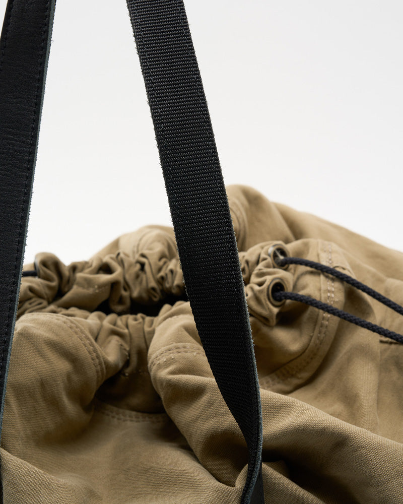 vintage drawstring tote bag