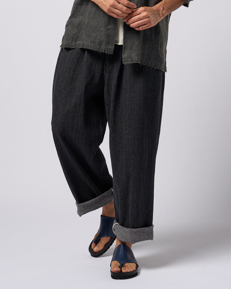 2-tuck wide trousers