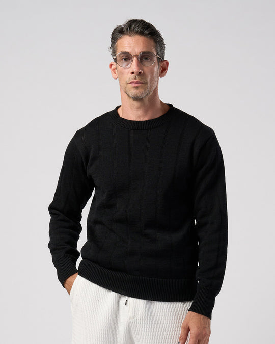 GIMA stripe knit pull-over