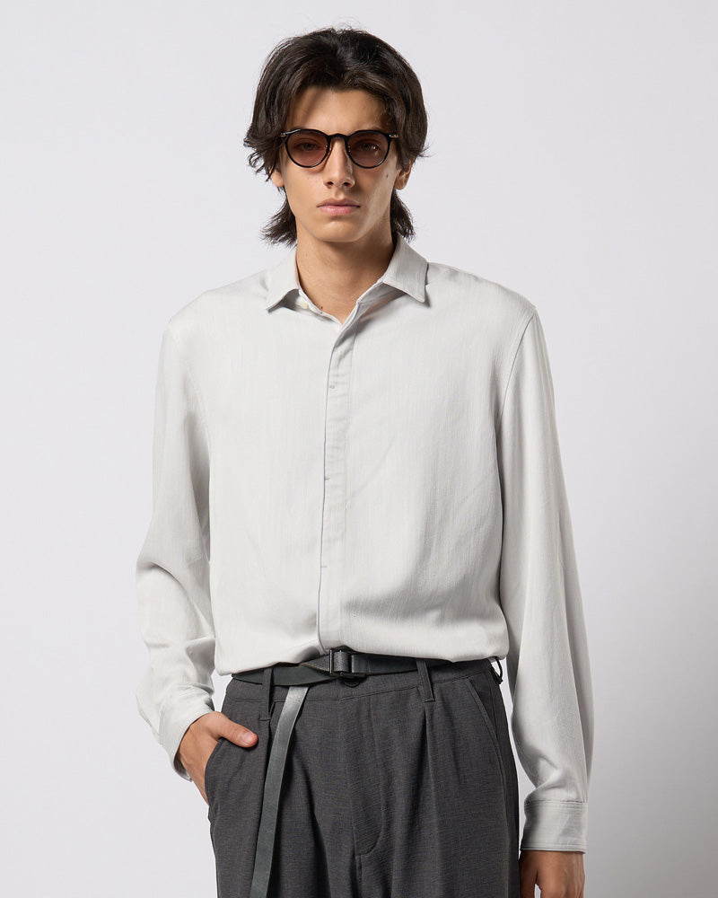 fly front shirt