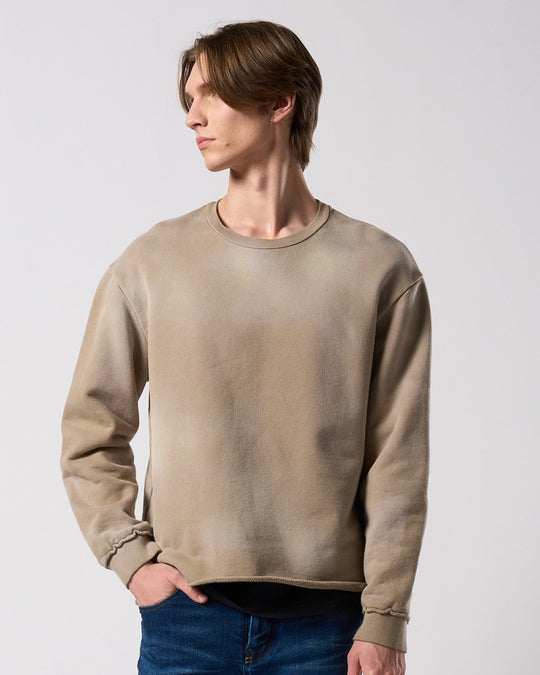 fade cut-off sweatshirt