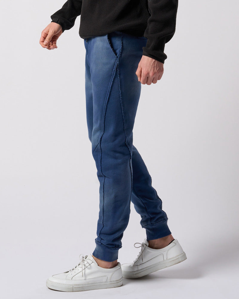 fade switching rib sweat pants