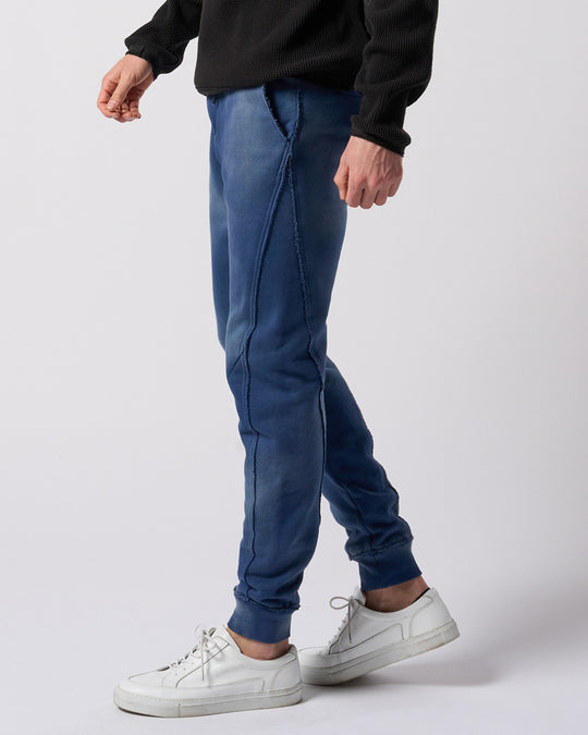 fade switching rib sweat pants
