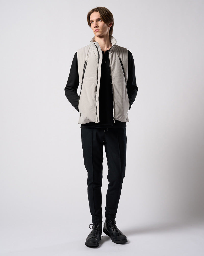 solid zip vest