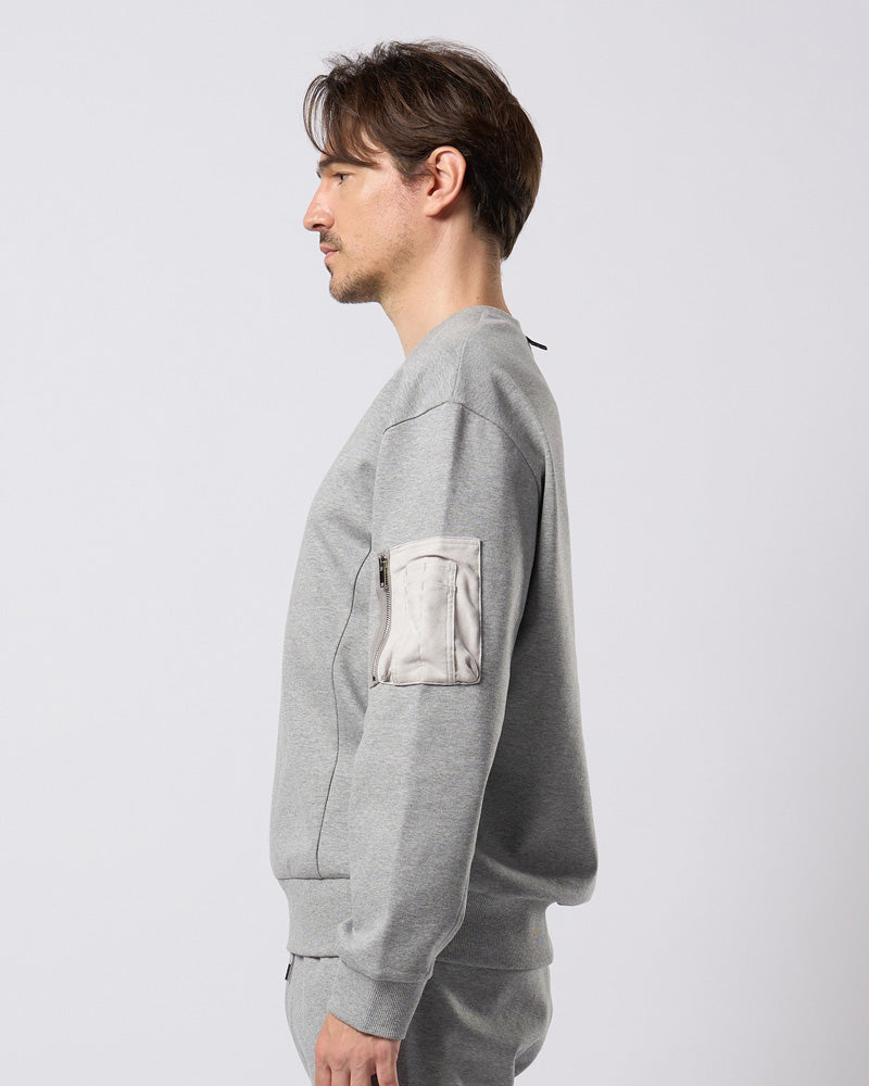 utility pocket sweatshirt