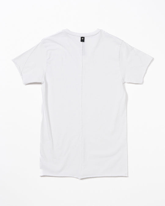 cut-off V-neck S/S