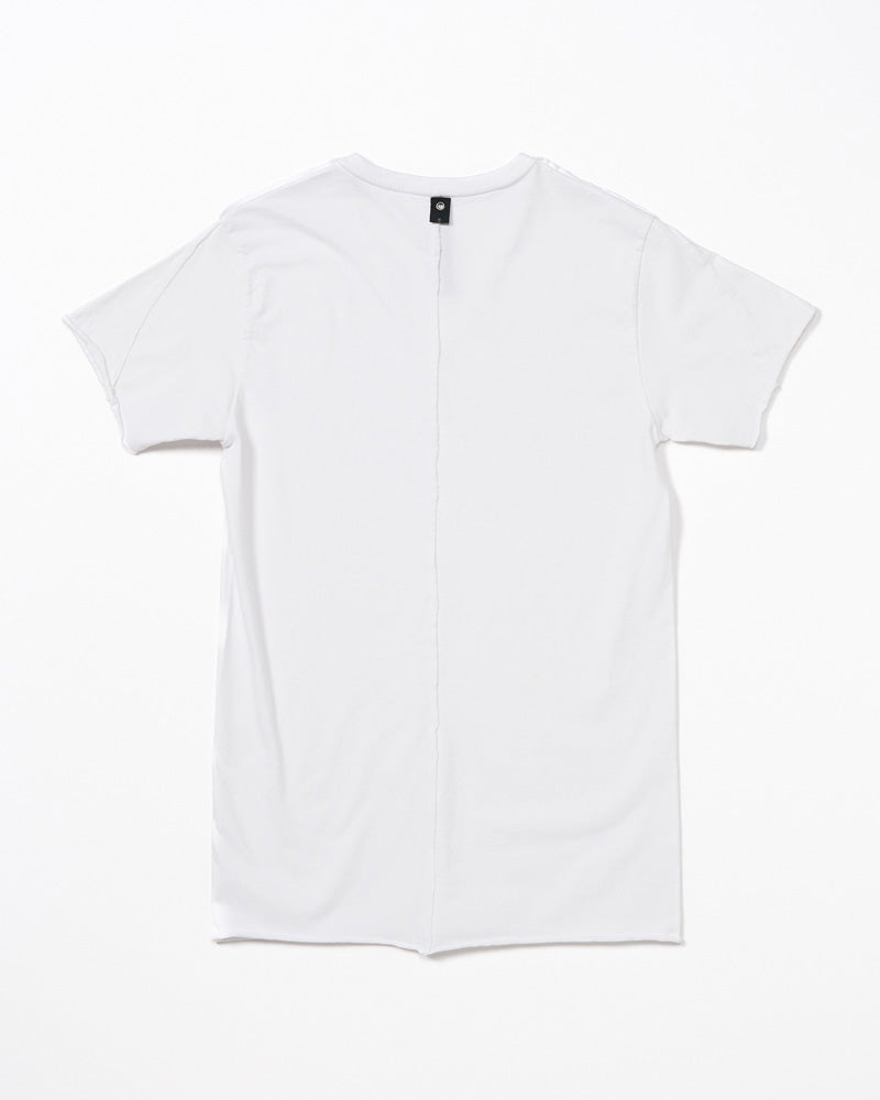 cut-off V-neck S/S