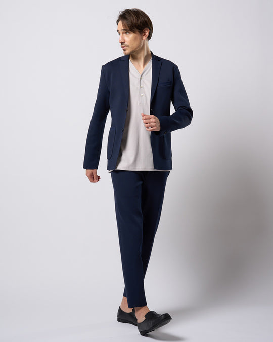 function knit jacket (jacquard check)