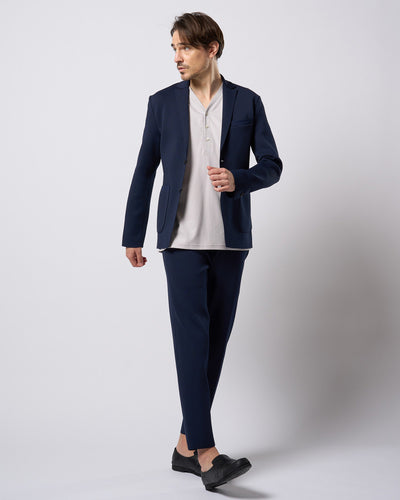 function knit jacket (jacquard check)