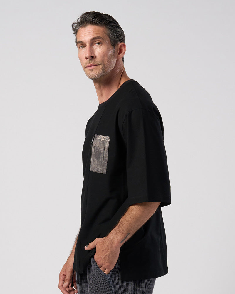 contrast pocket pull-over