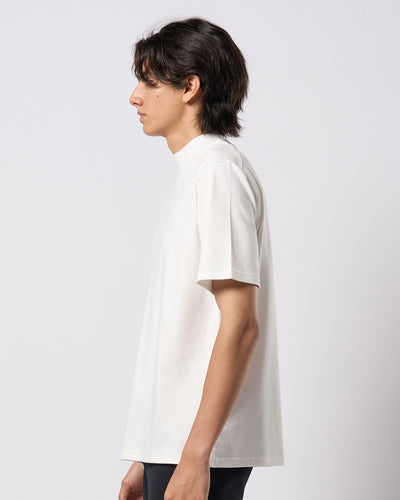 luxury cotton mock neck S/S