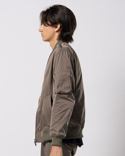 neck zip blouson