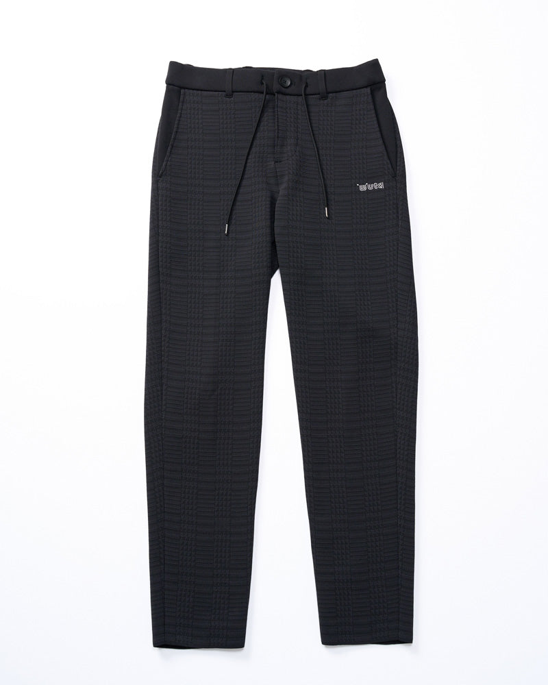 【muta × wjk】function knit easy slacks(jacquard check)