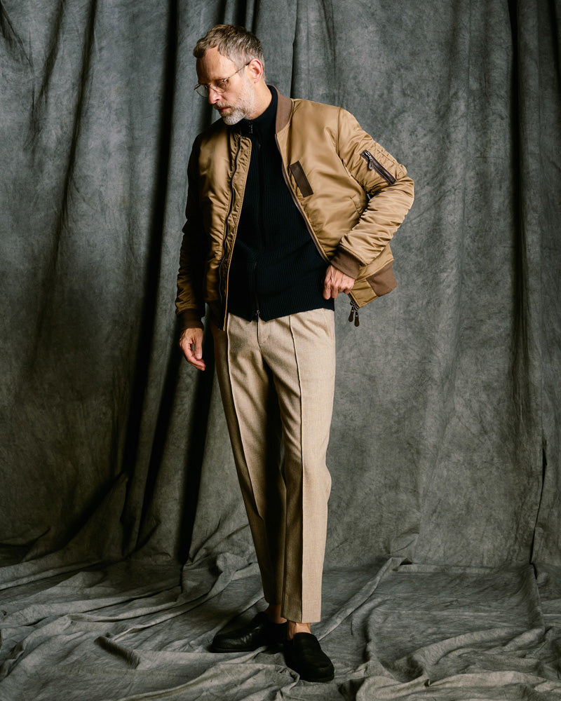 lomond×powder zip-up knit