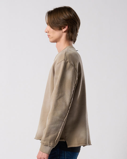 fade cut-off sweatshirt