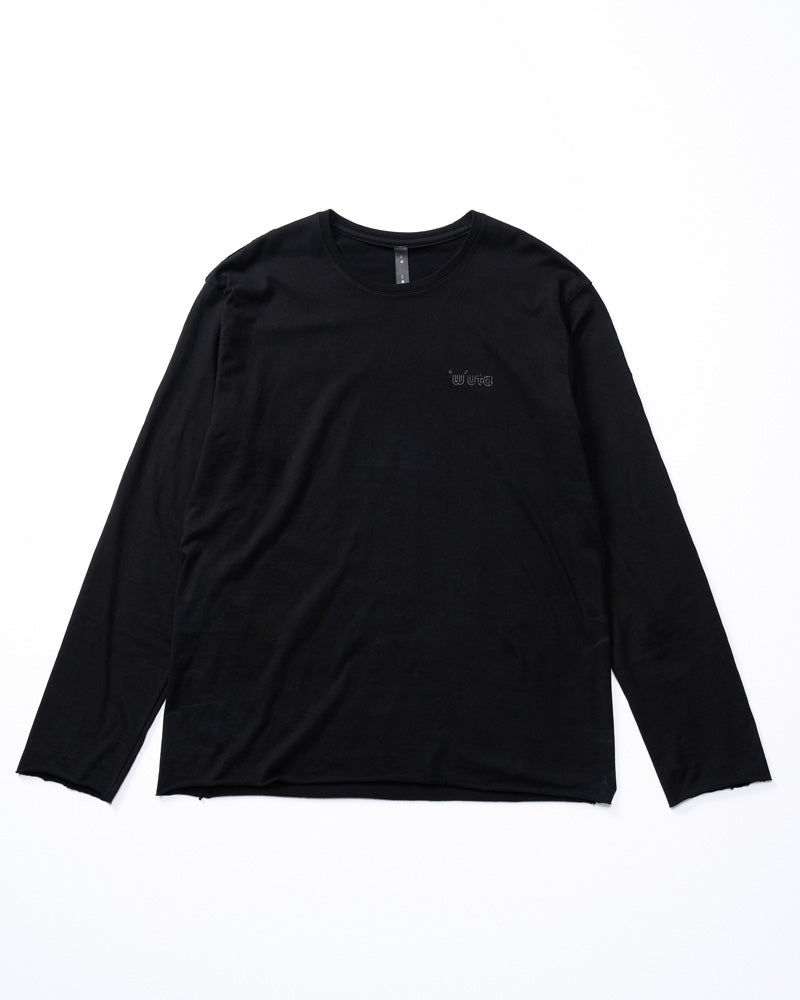 【muta × wjk】cut-off crew-neck L/S(printed)