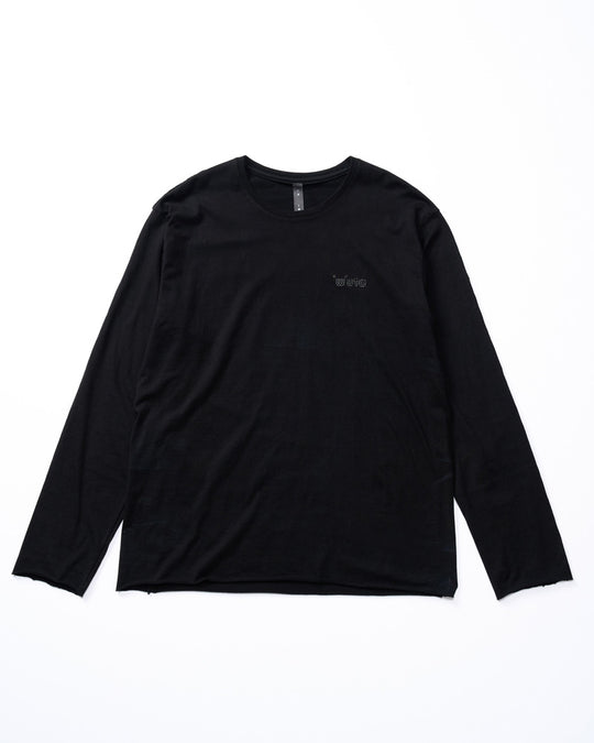 【muta × wjk】cut-off crew-neck L/S(printed)