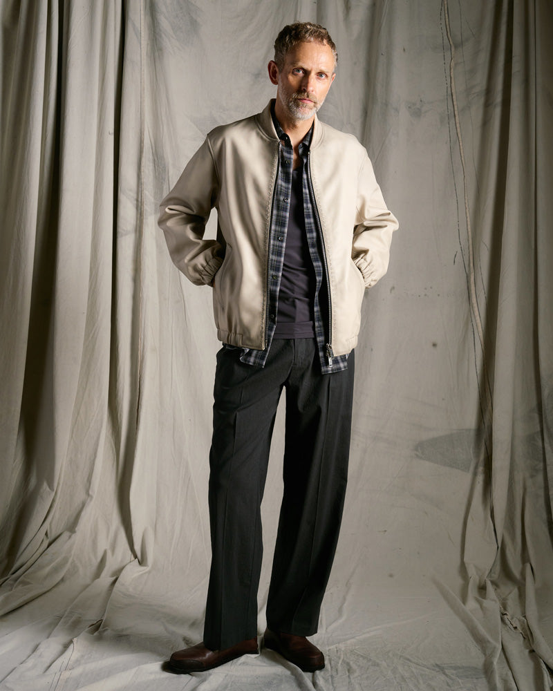 lamb leather bomber jacket