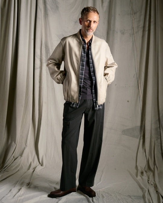 lamb leather bomber jacket