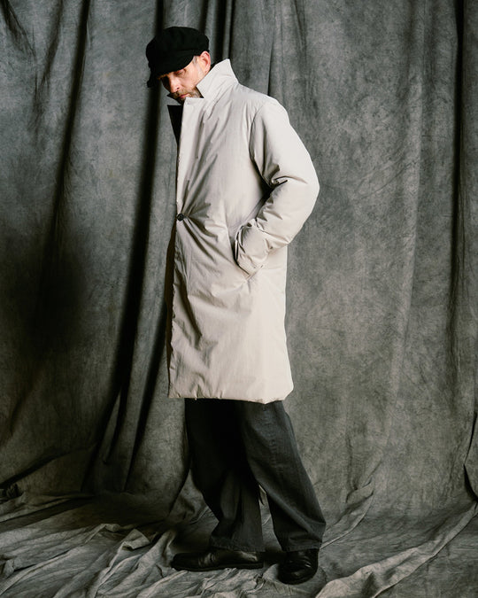 double breasted solid coat