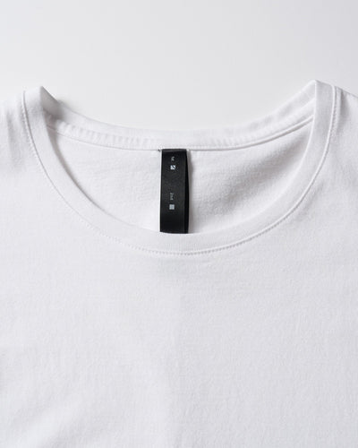 wide cut-off crew-neck S/S