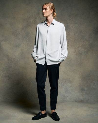 fly front shirt
