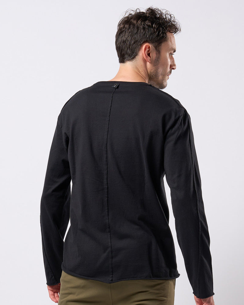 wide cut-off crew-neck L/S – wjk online store