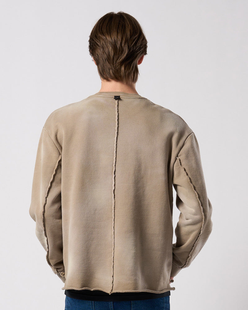 fade cut-off sweatshirt