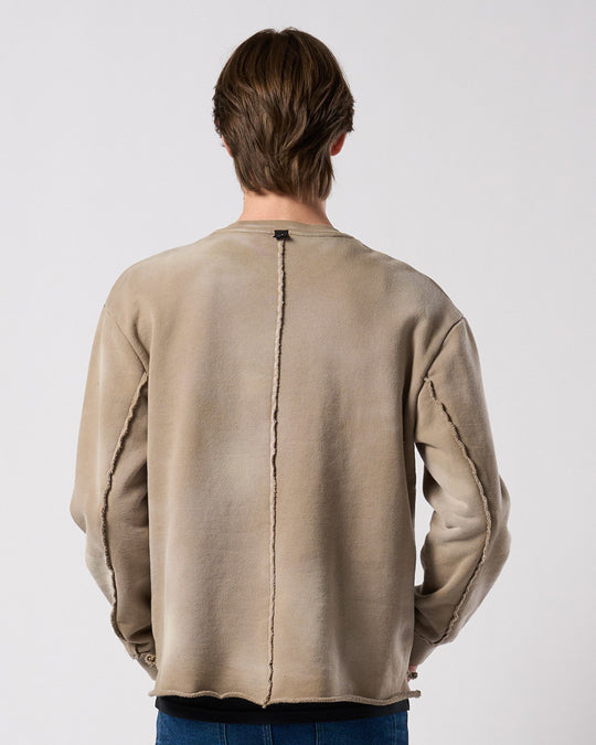 fade cut-off sweatshirt
