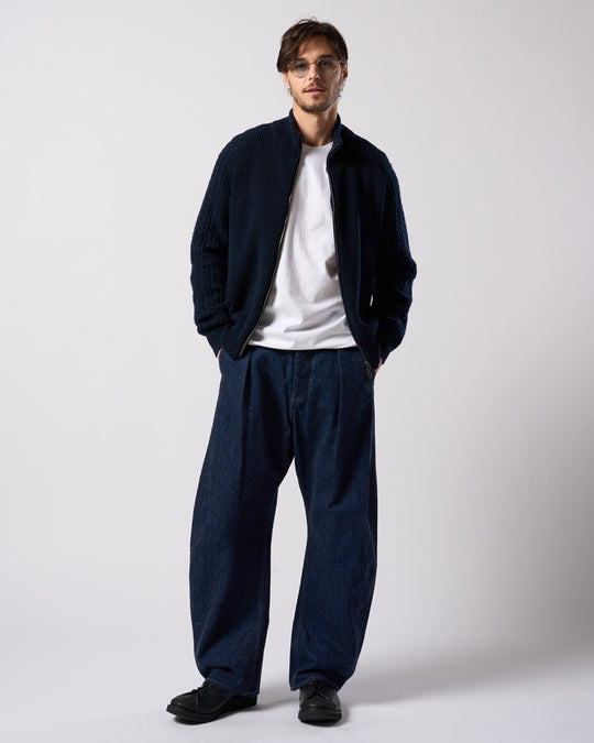 cut-off crew-neck L/S