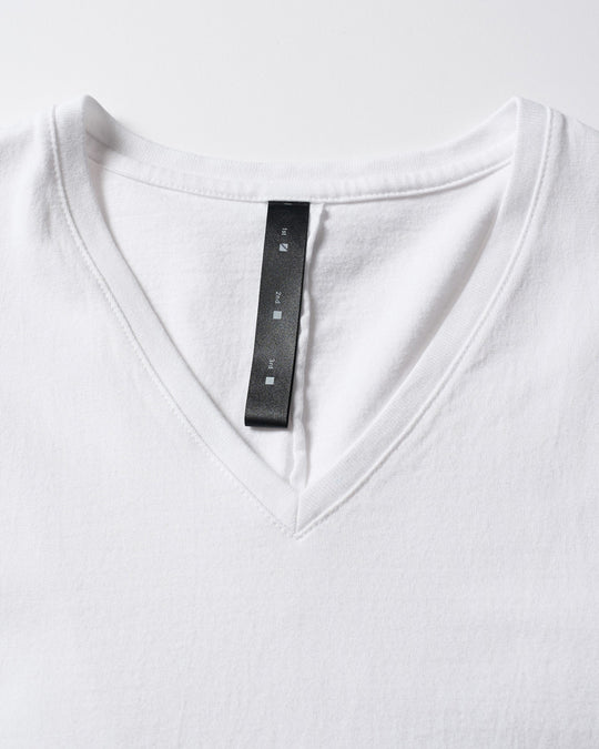 cut-off V-neck S/S