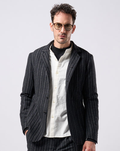 stripe sack jacket